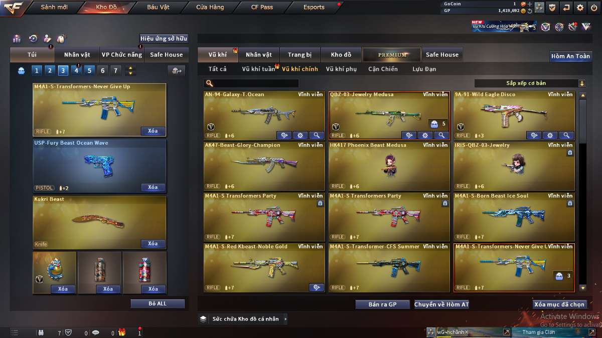 shop acc cf uy tin gia re